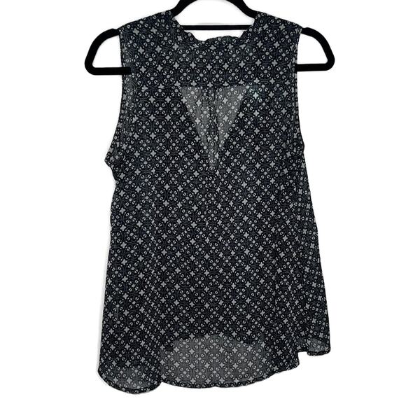 Gap Womens Sleeveless Blouse V-Neck Sheer Tank Top, Blue XS NWOT - Picture 2 of 9